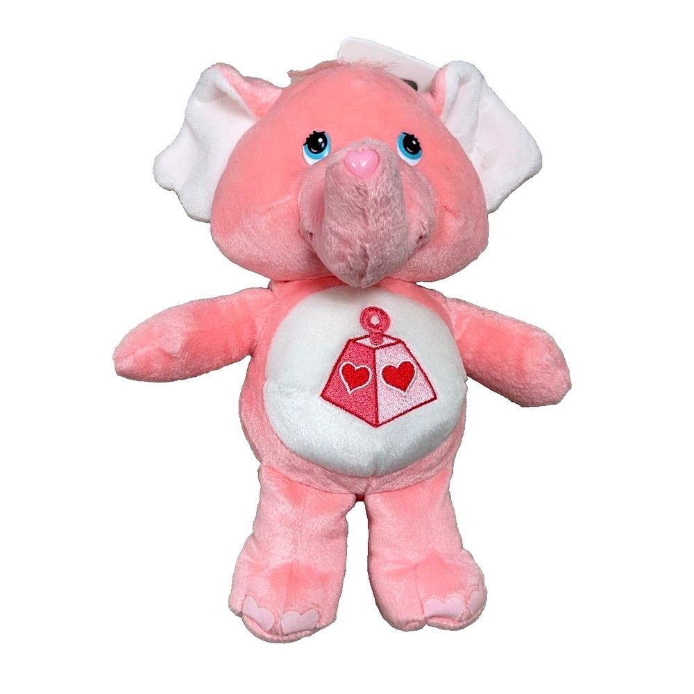 Vintage‎ 1984 Kenner Care Bear Cousins Lotsa Heart Elephant Pink Plush 80s